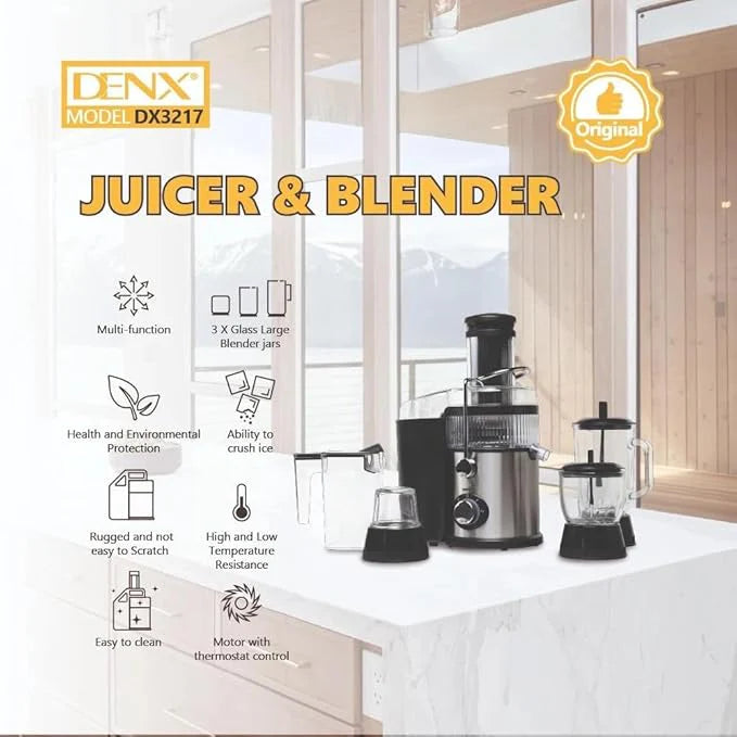 Denx - 4-in-1 Juicer & Blender ©