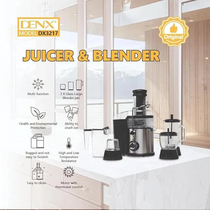 Denx - 4-in-1 Juicer & Blender ©